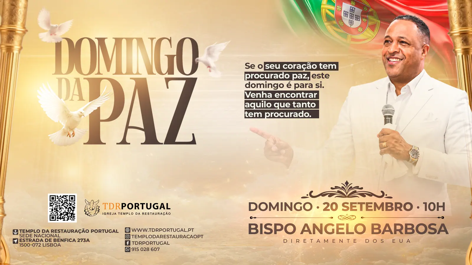 Domingo da Paz com Bispo Angelo Barbosa